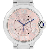 Buy Shop Cartier Ballon Bleu De Cartier Pink Dial Silver Steel Strap Watch for Women - W6920041 USA Online