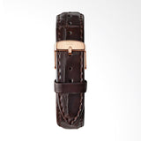 Buy Shop Daniel Wellington Classic York White Dial Brown Leather Strap Watch For Women - DW00100038 USA Online