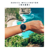 Buy Shop Daniel Wellington Classic Petite Bondi Black Dial White Leather Strap Watch For Women - DW00100284 USA Online