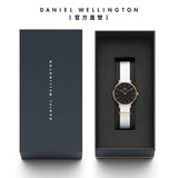 Buy Shop Daniel Wellington Classic Petite Dover Black Dial White NATO Strap Watch For Women - DW00100314 USA Online