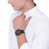 Buy Shop Fossil Neutra Chronograph Black Dial Black Steel Strap Watch for Men - FS5474 USA Online