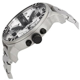 Buy Shop Diesel Mr. Daddy Chronograph Silver Dial Silver Steel Strap Watch For Men - DZ7421 USA Online