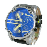 Buy Shop Diesel Mr. Daddy 2.0 Chronograph Black Dial Grey Nylon Strap Watch For Men - DZ7429 USA Online