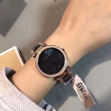 Buy Shop Michael Kors Parker Mother of Pearl Black Dial Two Tone Steel Strap Watch for Women - MK6414 USA Online