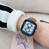 Buy Shop Fossil Inscription Multifunction Silver Dial Brown Leather Strap Watch for Men - BQ2658 USA Online