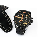 Buy Shop Diesel Big Daddy Chronograph Black Dial Black Steel Strap Watch For Men - DZ7312 USA Online
