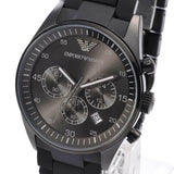 Emporio Armani Sportivo Chronograph Black Dial Black Stainless Steel Watch For Men - AR5889