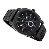 Buy Shop Fossil Machine Chronograph Black Dial Black Steel Strap Watch for Men - FS4552 USA Online
