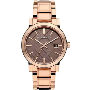 Buy Shop Burberry The City Light Brown Dial Rose Gold Steel Strap Watch for Women - BU9005 USA Online