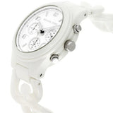 Buy Shop Michael Kors Ceramic White Dial White Steel Strap Watch for Women - MK5387 USA Online