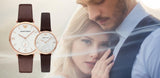 Buy Shop Emporio Armani Analog White Dial Brown Leather Strap Watch For Men - AR9042 USA Online