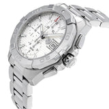 Tag Heuer Aquaracer Caliber 16 Automatic Chronograph White Dial Silver Steel Strap Watch for Men - CAY2111.BA0927