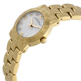 Buy Shop Marc Jacobs Mini Amy White Dial Gold Steel Strap Watch for Women - MBM3057 USA Online