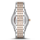 Buy Shop Emporio Armani Meccanico White Dial Two Tone Steel Strap Watch For Men - AR1921 USA Online