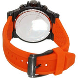 Buy Shop Michael Kors Dylan Chronograph Grey Dial Orange Rubber Strap Watch for Men - MK8296 USA Online