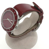 Buy Shop Marc Jacobs Amy Red Dial Burgundy Leather Strap Watch for Women - MBM1162 USA Online