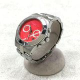 Marc Jacobs Blade Orange Dial Silver Steel Strap Watch for Women - MBM3306