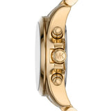 Buy Shop Michael Kors Bradshaw Chronograph Black Dial Gold Steel Strap Watch For Women - MK6959 USA Online