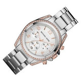 Buy Shop Michael Kors Blair Chronograph Silver Dial Silver Steel Strap Watch for Women - MK5459 USA Online