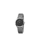 Buy Shop Calvin Klein Minimal Grey Dial Silver Mesh Bracelet Watch for Women - K3M2212X USA Online