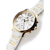 Buy Shop Tommy Hilfiger Claudiia White Dial White Steel Strap Watch for Women - 1781745 USA Online