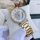 Buy Shop Michael Kors Catlin Mother of Pearl Dial Gold Steel Strap Watch for Women - MK3332 USA Online