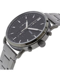 Buy Shop Fossil The Commuter Black Dial Grey Steel Strap Watch for Men - FS5400 USA Online