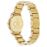 Buy Shop Calvin Klein City White Dial Gold Steel Strap Watch for Women - K2G23546 USA Online