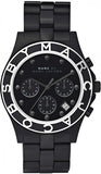 Buy Shop Marc Jacobs Blade Chronograph Black Dial Black Steel Strap Watch for Women - MBM3083 USA Online