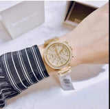 Buy Shop Michael Kors Parker Gold Dial Gold Steel Strap Watch for Women - MK5856 USA Online