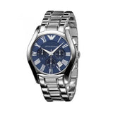 Buy Shop Emporio Armani Classic Blue Dial Silver Steel Strap Watch For Men - AR1635 USA Online