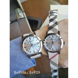 Buy Shop Burberry The City White Dial Brown Leather Strap Watch for Women - BU9113 USA Online