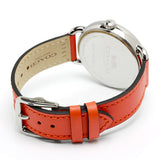 Buy Shop Coach Delancey White Dial Orange Leather Strap Watch for Women - 14502880 USA Online