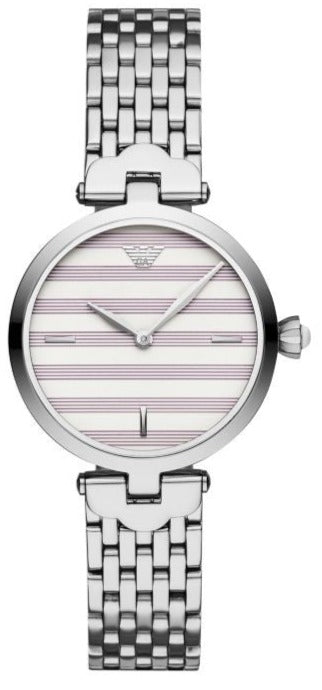 Buy Shop Emporio Armani Arianna Analog White Dial Silver Steel Strap Watch For Women - AR11195 USA Online