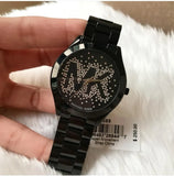 Buy Shop Michael Kors Slim Runway Black Dial Black Steel Strap Watch for Women - MK3589 USA Online