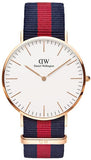 Buy Shop Daniel Wellington Classic Oxford White Dial Two Tone NATO Strap Watch For Men - DW00100001 USA Online