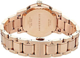 Buy Shop Burberry The City White Dial Rose Gold Steel Strap Watch for Women - BU9204 USA Online