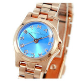 Buy Shop Marc Jacobs Henry Dinky Blue Dial Rose Gold Steel Strap Watch for Women - MBM3204 USA Online
