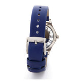 Buy Shop Marc Jacobs Henry Skeleton Blue Dial Blue Leather Strap Watch for Women - MBM1337 USA Online