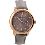Buy Shop Burberry The Classic Quartz Grey Dial Grey Leather Strap Watch For Women - BU10119 USA Online