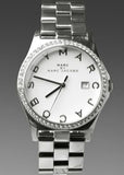 Buy Shop Marc Jacobs Henry Diamonds White Dial Silver Steel Strap Watch for Women - MBM3044 USA Online