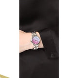 Buy Shop Marc Jacobs Roxy Pink Dial Silver Steel Strap Watch for Women - MJ3552 USA Online