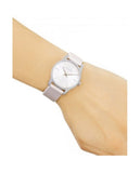 Buy Shop Calvin Klein City White Dial White Leather Strap Watch for Women - K2G231XH USA Online