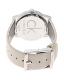Buy Shop Calvin Klein City White Dial White Leather Strap Watch for Women - K2G231XH USA Online