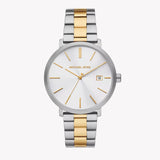 Buy Shop Michael Kors Blake Analog Silver Dial Two Tone Steel Strap Watch for Women - MK9134 USA Online