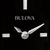 Bulova Classic Collection Black Dial Silver Steel Strap Watch for Women - 96L138