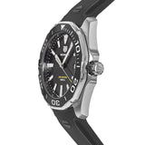 Buy Shop Tag Heuer Aquaracer Quartz Black Dial Black Rubber Strap Watch for Men - WAY101A.FT6141 USA Online