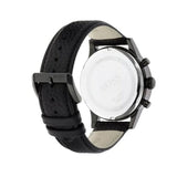 Buy Shop Hugo Boss Blackout Chronograph Black Dial Black Leather Strap Watch For Men - HB1512567 USA Online