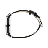 Buy Shop Marc Jacobs Lidia Stripe Glitz Black Dial Black Leather Strap Watch for Women - MBM1166 USA Online