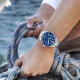 Buy Shop Tag Heuer Aquaracer Blue Dial Quartz Silver Steel Strap Watch for Men - WAY111C.BA0928 USA Online